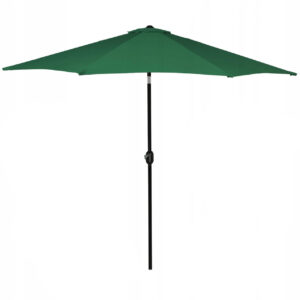 Umbrela terasa gradina, cu manivela si inclinare, GU24, diametru 300cm, Verde