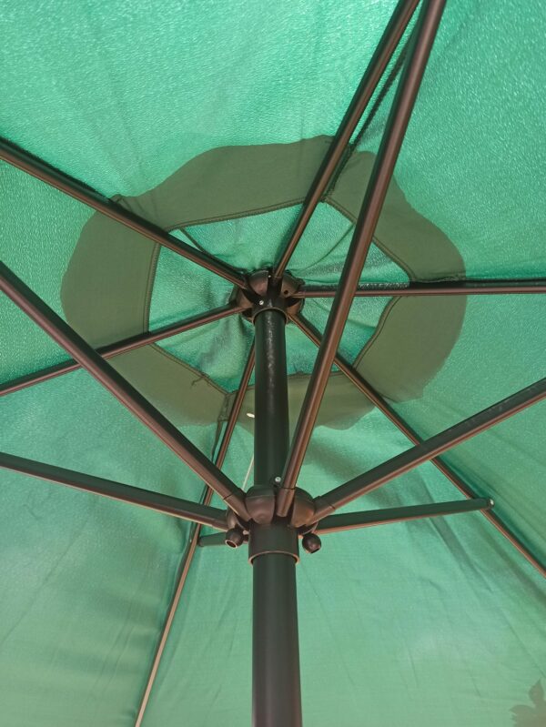 Umbrela terasa gradina, cu manivela si inclinare, GU24, diametru 300cm, Verde - Image 6