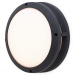 Aplica led, putere maxima 15 W, IP 44, 3000 K, culoare negru