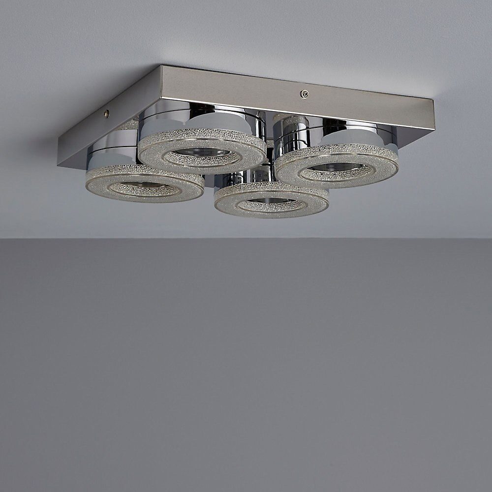 Plafoniera LED, argintie, 16 W, 1700 lm, 3000 K, metal si plastic Berna - Image 2