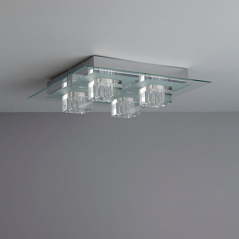 (DL) Plafoniera LED cromata, 72W, telecomanda, iluminare in 5 variante culoare - Image 4