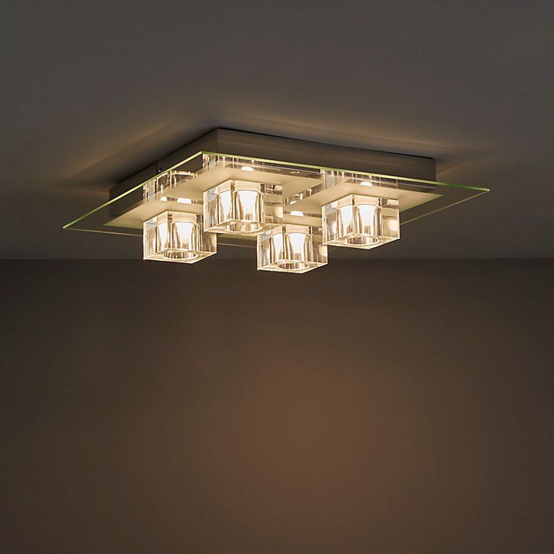 (DL) Plafoniera LED cromata, 72W, telecomanda, iluminare in 5 variante culoare - Image 9