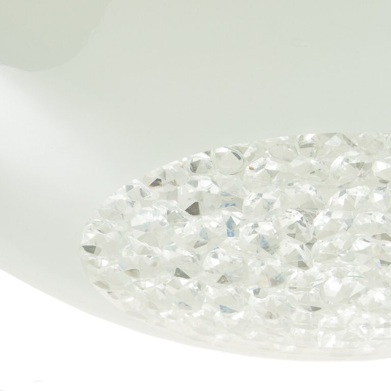 Plafoniera Gaia sticla, 2x60W cu cristale transparente - Image 3