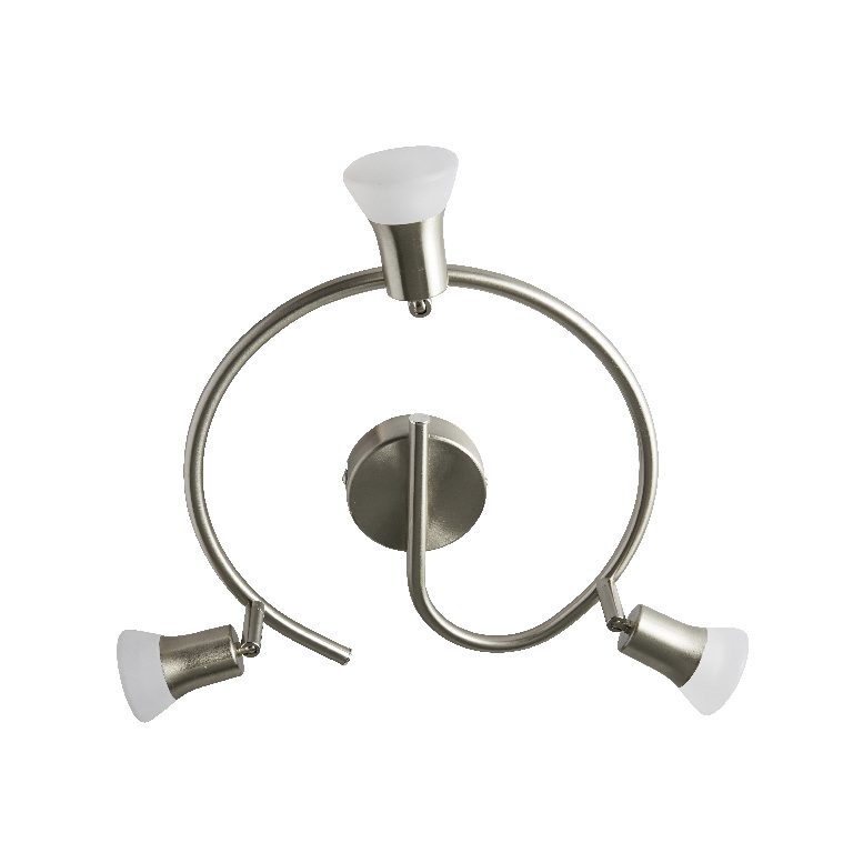 (DL) Plafoniera tip spot argintiu Nairobi cu LED integrat, 3 x 3.4 W, 200 lumeni - Image 3