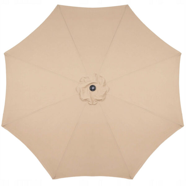 Umbrela terasa gradina, cu manivela si inclinare, diametru 300cm, Taupe - Image 10
