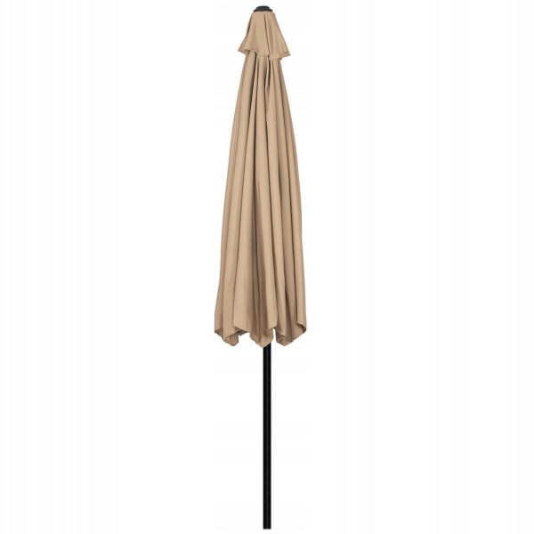 Umbrela terasa gradina, cu manivela si inclinare, diametru 300cm, Taupe - Image 13