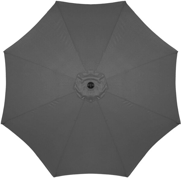 Umbrela terasa gradina, cu manivela si inclinare, GU200, diametru 300cm, gri antracit - Image 6