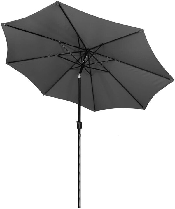 Umbrela terasa gradina, cu manivela si inclinare, GU200, diametru 300cm, gri antracit - Image 5