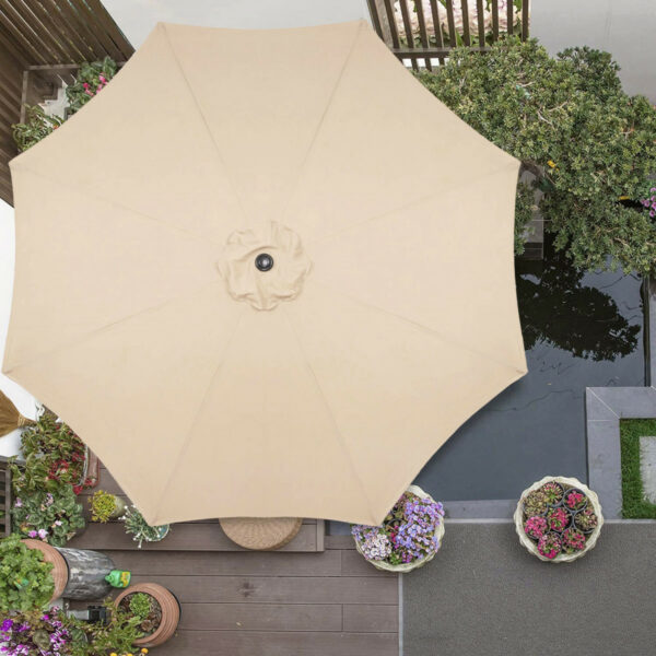 Umbrela terasa gradina, cu manivela si inclinare, diametru 300cm, Taupe - Image 20