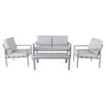 (DL) Set mobilier gradina/terasa Sersimo Medeea, 2 fotolii, canapea si masuta