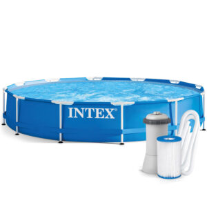 Piscina cadru metalic Intex, 366×76 cm, 6.500 litri, cu pompa de filtrare