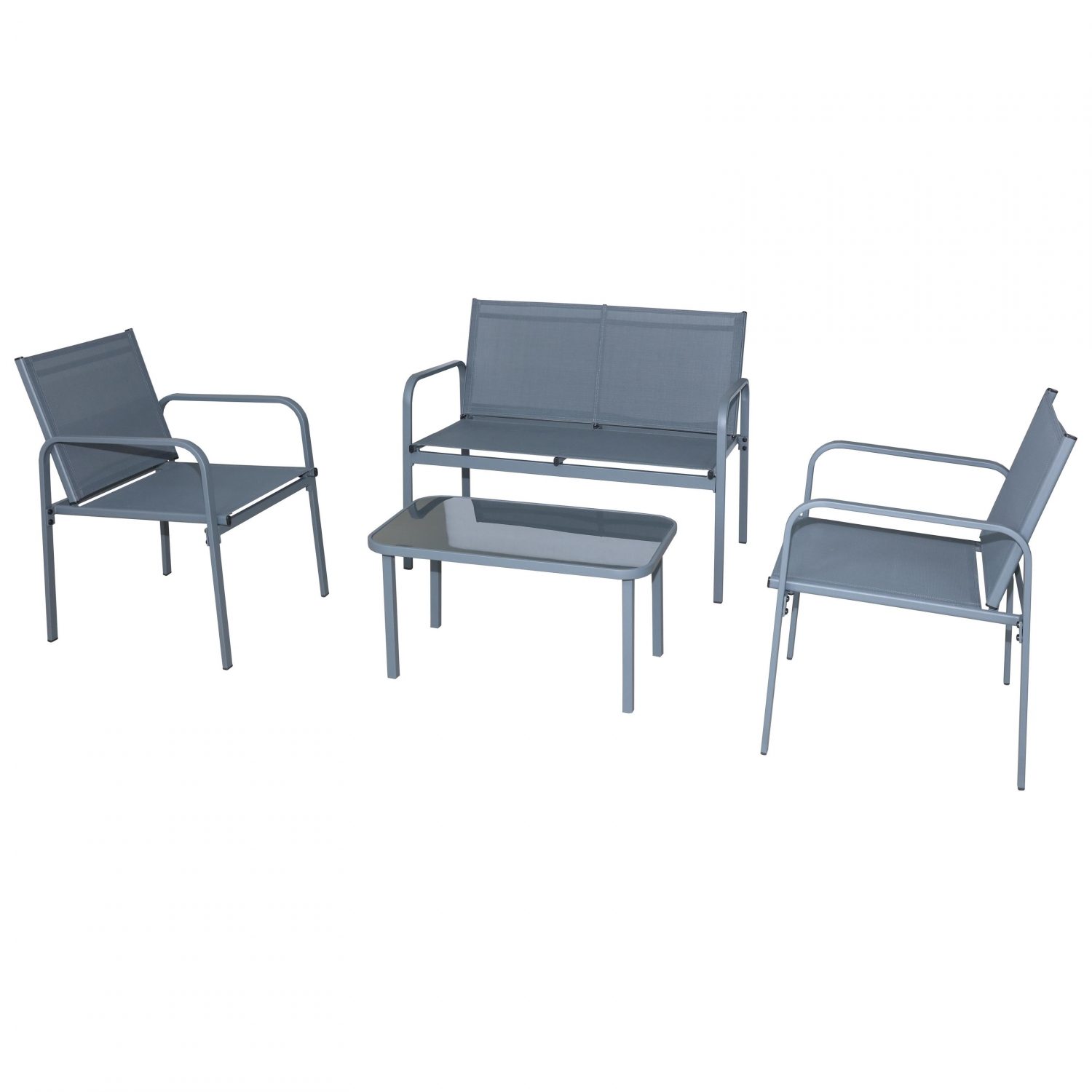 (DL) Set mobilier gradina/terasa Sersimo Corfu, 2 fotolii, canapea si masuta