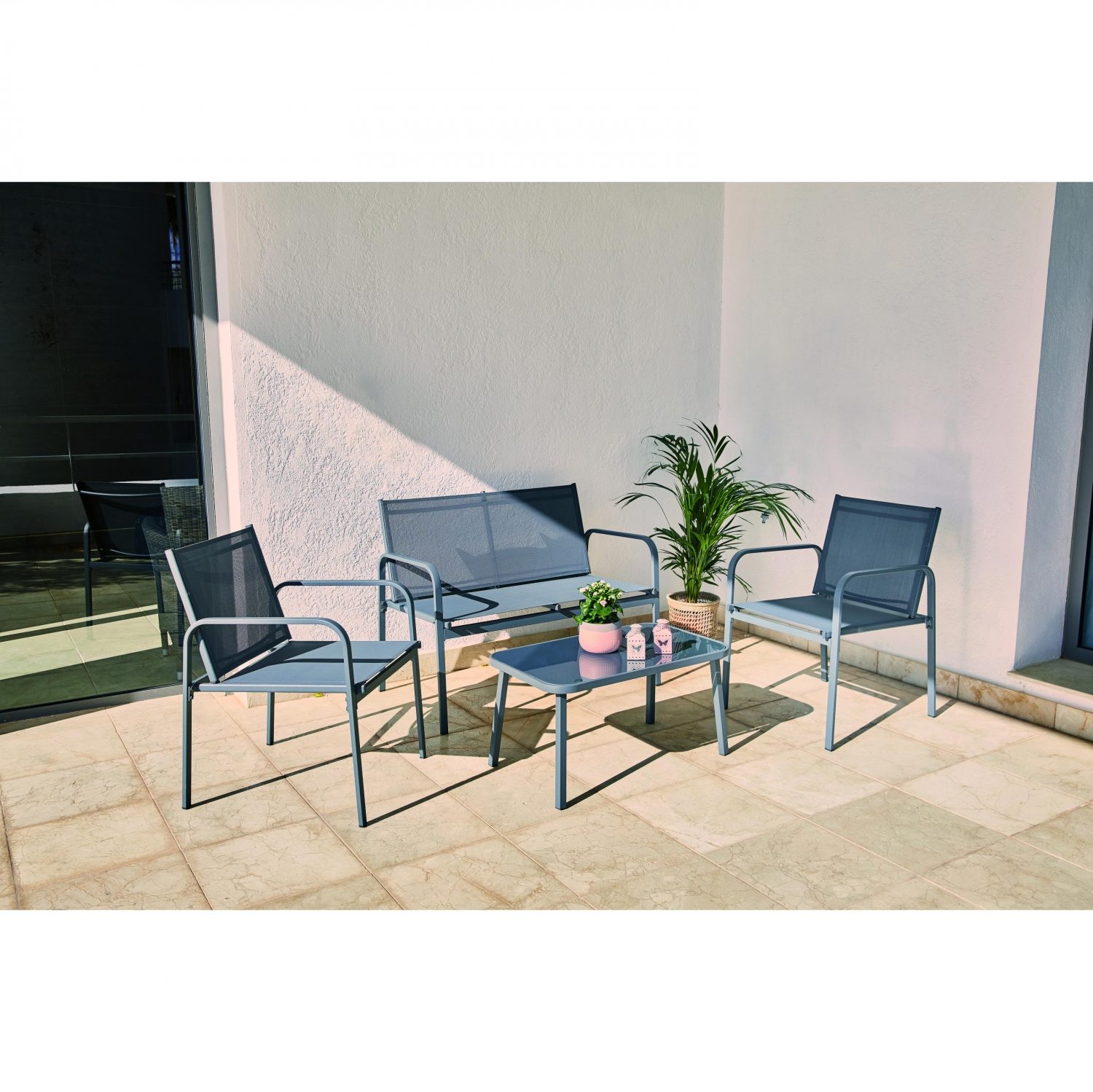(DL) Set mobilier gradina/terasa Sersimo Corfu, 2 fotolii, canapea si masuta - Image 3