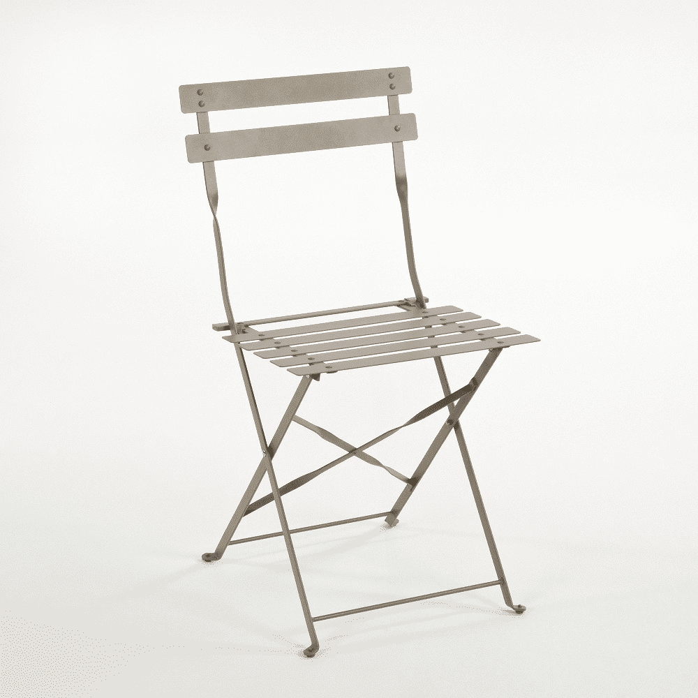 (DL) Set mobilier gradina/terasa/balcon Sersimo Metal, masa, 2 scaune, otel, gri - Image 2