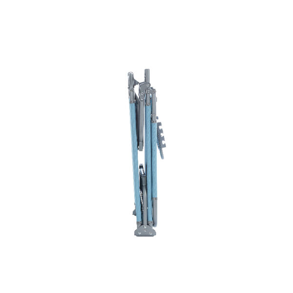 Sezlong pliant Sersimo, 186 x 56 cm, pentru plaja sau gradina, albastru, capacitate 110kg - Image 4