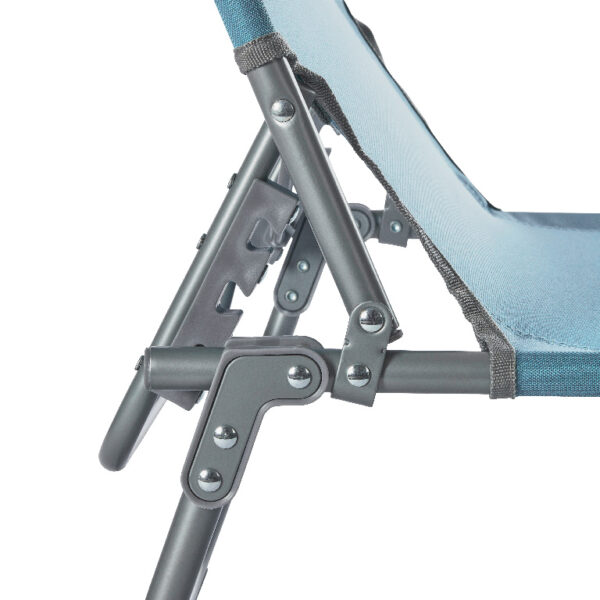Sezlong pliant Sersimo, 186 x 56 cm, pentru plaja sau gradina, albastru, capacitate 110kg - Image 7