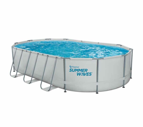 Piscina cadru metalic Summer Waves, 610x366x122 cm, 20.000 litri, cu toate accesoriile