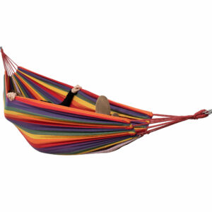 Hamac doua persoane, Sersimo, 100% Bumbac 200x150 cm, multicolor orange