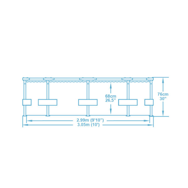 Piscina cadru metalic Bestway, 305x76 cm, 4.700 litri - Image 12