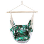 Függőfotel otthonra vagy a kertbe, virágos, 130x100cm, 150kg