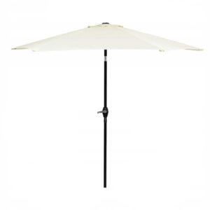 Umbrela terasa gradina, cu manivela si inclinare, GU13E, diametru 260cm, Crem