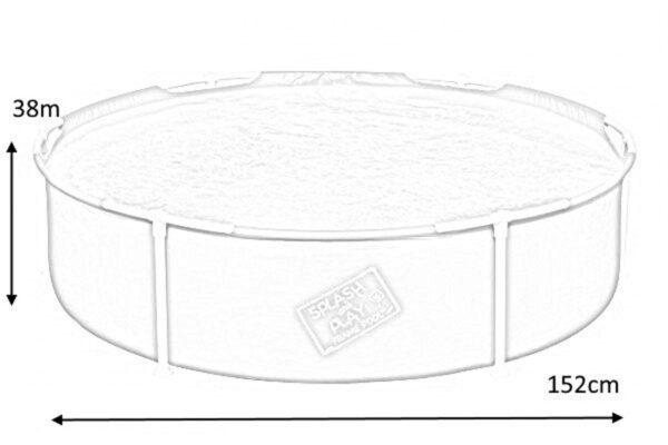 Piscina cadru metalic Bestway pentru copii, 152×38 cm, 600 litri, rotunda - Image 4