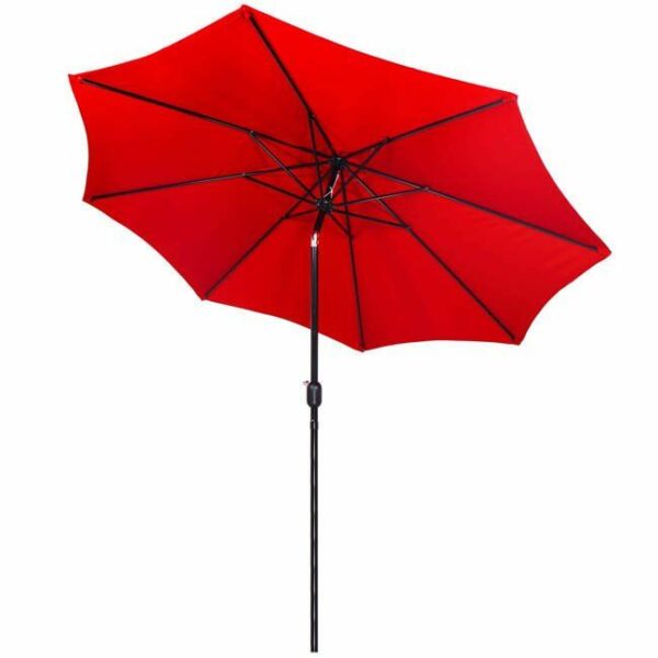 Umbrela terasa gradina, cu manivela si inclinare, GU18E, diametru 300cm, Rosu - Image 11