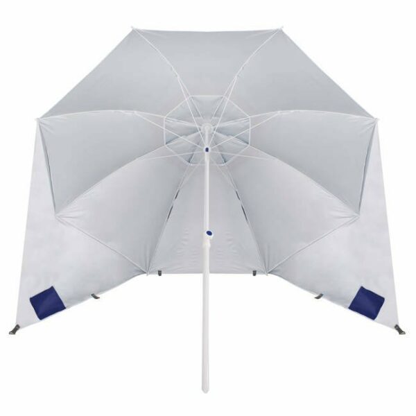 Umbrela tip cort de plaja XXL, cu 2 pereti laterali, BU15S, inaltime reglabila 140-220 cm, albastru inchis - Image 9