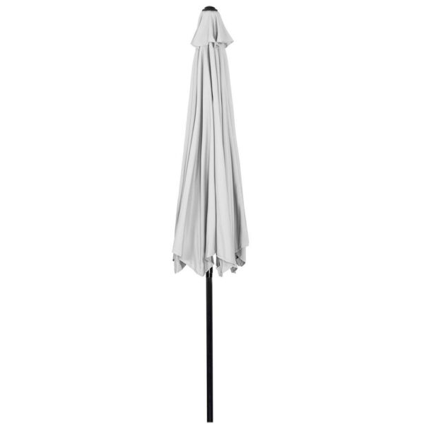 Kerti terasz esernyő, fogantyús és dönthető, átmérője 300cm, világosszürke - Image 12