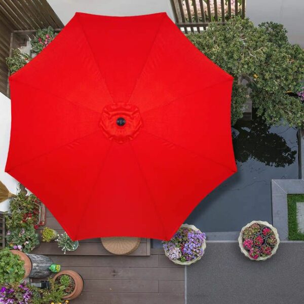 Umbrela terasa gradina, cu manivela si inclinare, GU18E, diametru 300cm, Rosu - Image 16