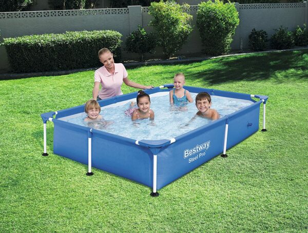 Piscina cadru metalic Bestway, 221x150x43 cm, 1.200 litri, ideala pentru copii - Image 2