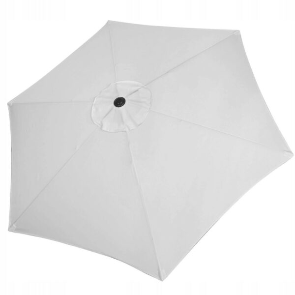 Umbrela terasa gradina, cu manivela si inclinare, GU12E, diametru 260cm, Gri - Image 6