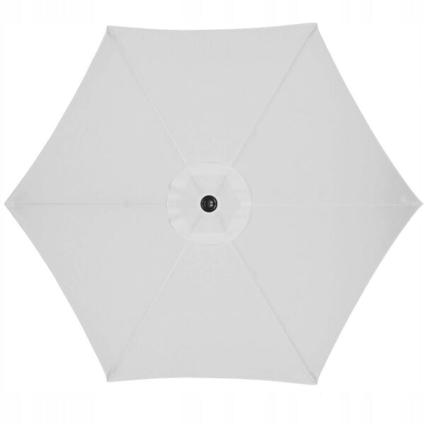 Umbrela terasa gradina, cu manivela si inclinare, GU12E, diametru 260cm, Gri - Image 10