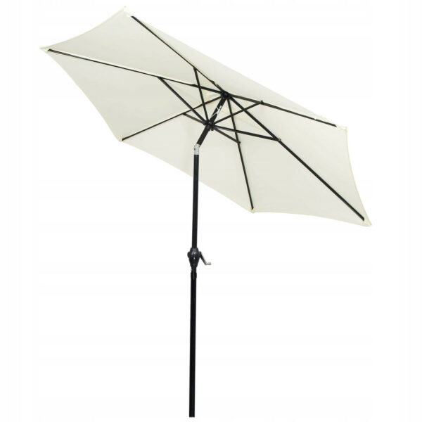 Umbrela terasa gradina, cu manivela si inclinare, GU13E, diametru 260cm, Crem - Image 4