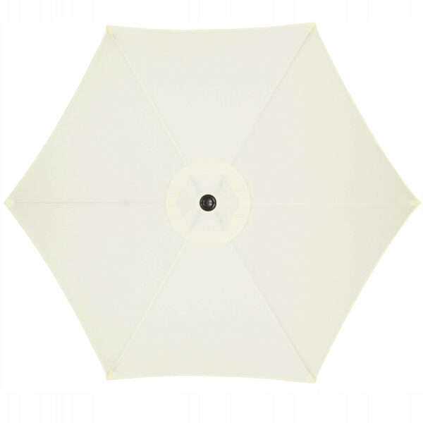 Umbrela terasa gradina, cu manivela si inclinare, GU13E, diametru 260cm, Crem - Image 6
