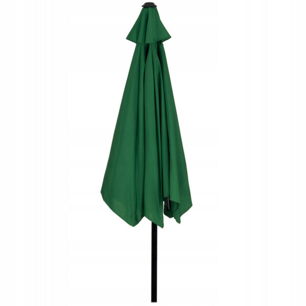 Kerti terasz esernyő, fogantyús és dönthető, átmérője 250 cm, zöld - Image 3