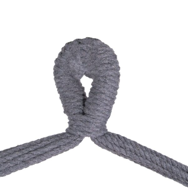 Hamac tip leagan suspendat pentru casa sau gradina HM12, gri inchis cu perne, 130x100cm, 150kg - Image 4