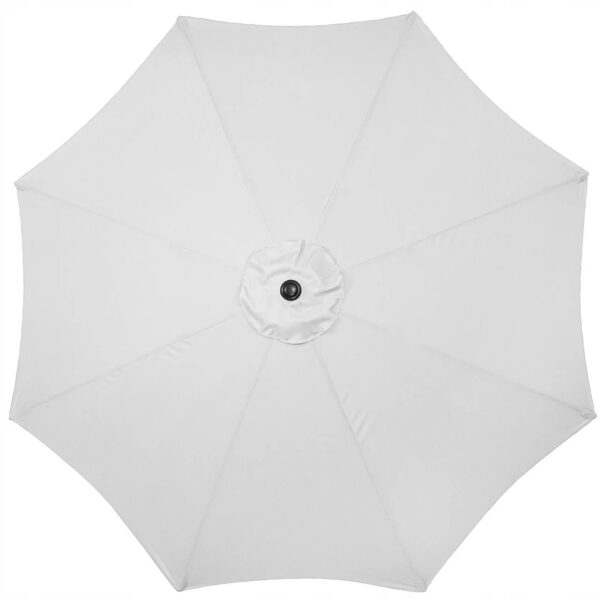 Umbrela terasa gradina, cu manivela si inclinare, GU20E, diametru 300cm, Argintiu - Image 7