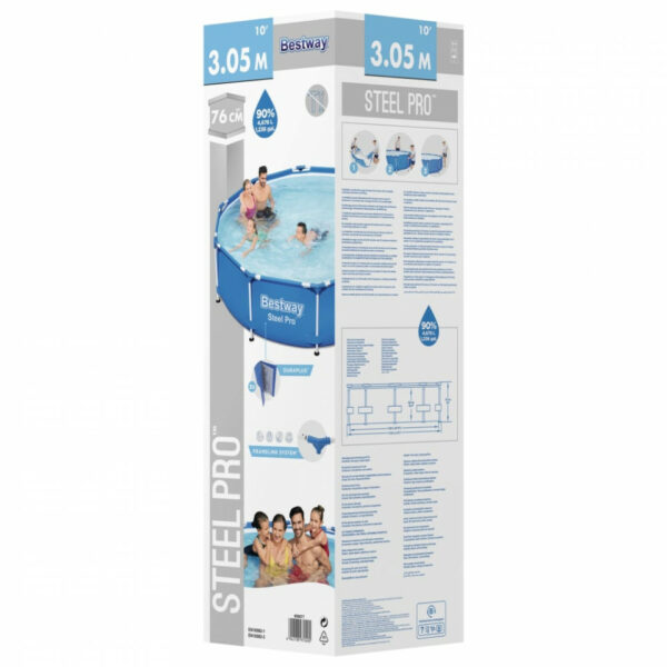 Piscina cadru metalic Bestway, 305x76 cm, 4500 litri, cu pompa de filtrare - Image 7