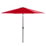 Umbrela terasa gradina, cu manivela si inclinare, GU18E, diametru 300cm, Rosu