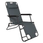 SERSIMO GC13 Összecsukható napágy, Relax Zero Gravity, 80x60x153cm, szürke
