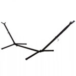 Suport metalic pentru hamac Sersimo FH1, Sarcina 200 kg, cu geanta transport, Negru