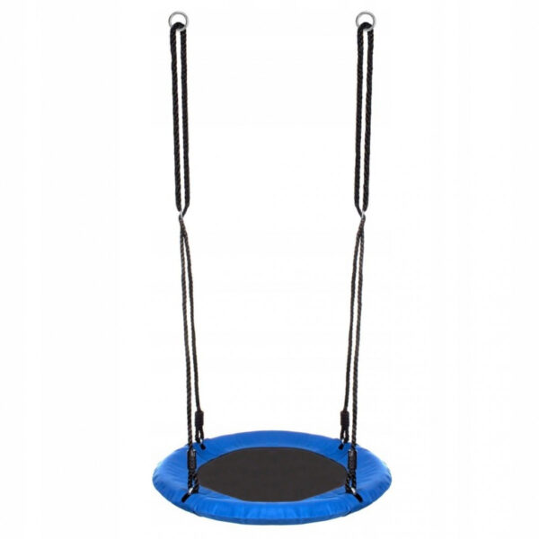 Leagan tip cuib Sersimo NS13, diametru 60cm, inaltime reglabila, pentru exterior, sarcina 100 kg, Albastru Negru - Image 2