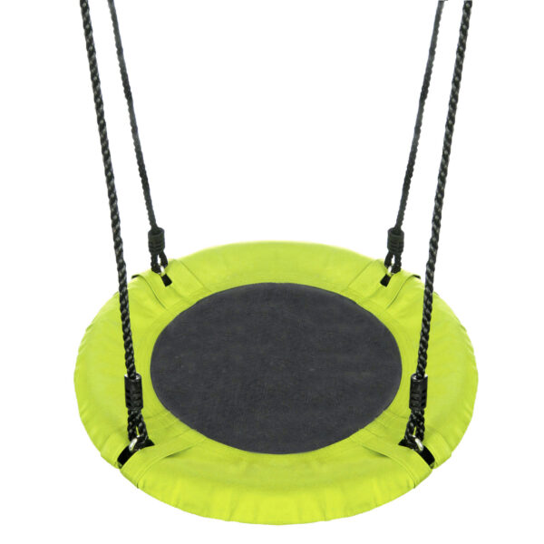 Leagan tip cuib Sersimo NS12, diametru 60cm, inaltime reglabila, pentru exterior, sarcina 100 kg, Verde Negru - Image 2