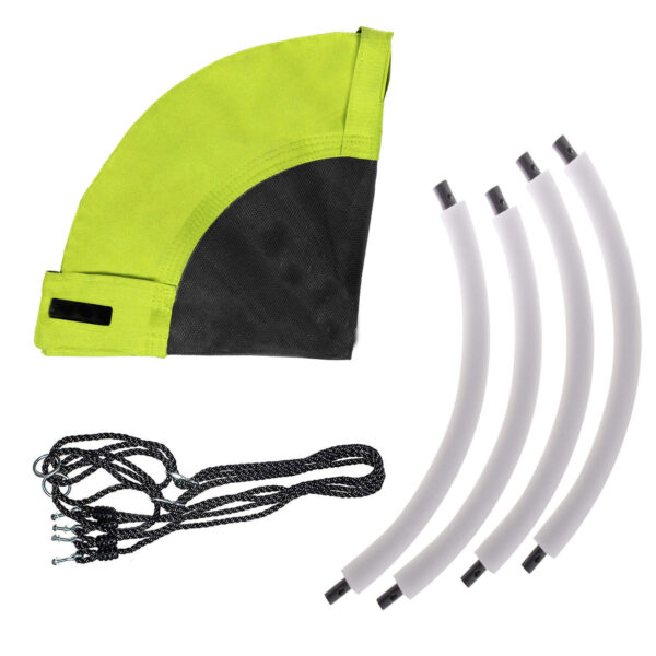 Leagan tip cuib Sersimo NS12, diametru 60cm, inaltime reglabila, pentru exterior, sarcina 100 kg, Verde Negru - Image 8