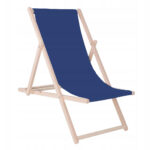 Összecsukható napágy bükkfából, önszerelhető, 120kg, sötétkék