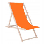 Összecsukható napágy bükkfából, önszerelhető, 120kg, narancs