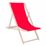 Összecsukható napágy bükkfából, önszerelhető, 120kg, piros