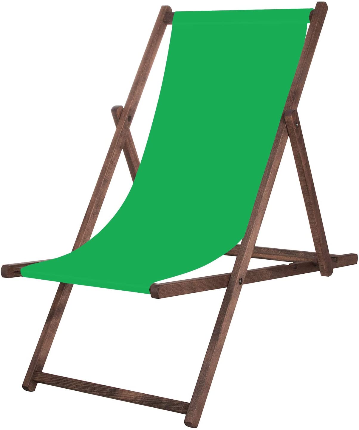 (DL) Sezlong pliabil din lemn de fag impregnat SERSIMO DC2Ver, 120kg, verde - Image 2