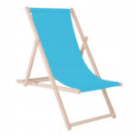 Összecsukható napágy bükkfából, önszerelhető, 120kg, világoskék